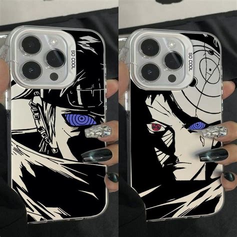 Anime Naruto Uchiha Obito Hatake Kakashi Cellphone Case For Infinix Note Hot I I