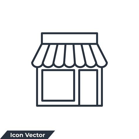 Store Building Icon Logo Vector Illustration Store Symbol Template For