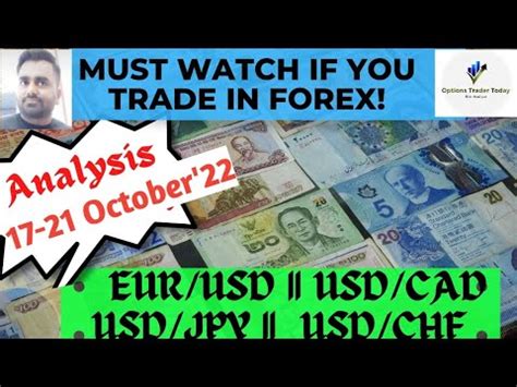 Technical Analysis For Forex October Eur Usd Usd Cad