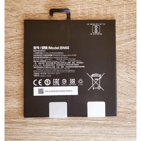 🐳 แบตเตอรี่ For Xiaomi Mi Pad 4 Battery Model BN60 Xiaomi MiPad 4 ...