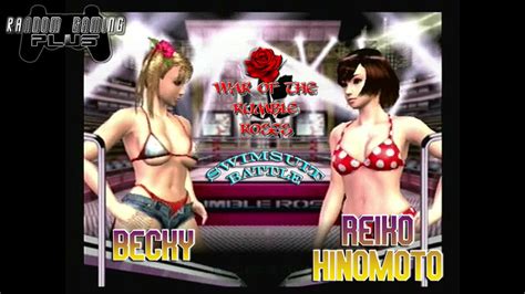 War Of The Rumble Roses Swimsuit Battle Becky Vs Reiko Hinomoto Rr