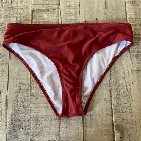 Beachsissi Swim Beachsissi Cheeky Low Rise Bikini Bottom Small Red Poshmark