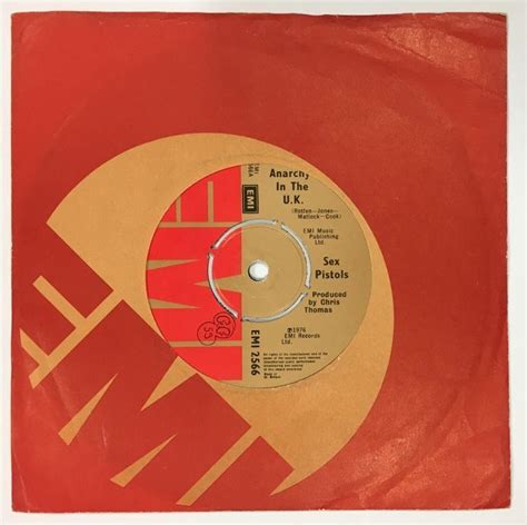 Popsike Sex Pistols Anarchy In The Uk I Wanna Be Me Emi Original Emi Sleeve