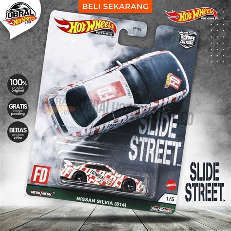 Jual Hot Wheels Slide Street Nissan Silvia S Shopee Indonesia