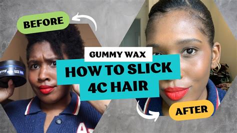 How To Slick Down C Hair Gummy Wax Blue Tiffani D Youtube