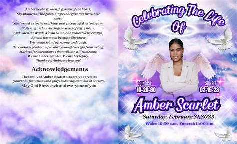 Obituary Template Editable Etsy