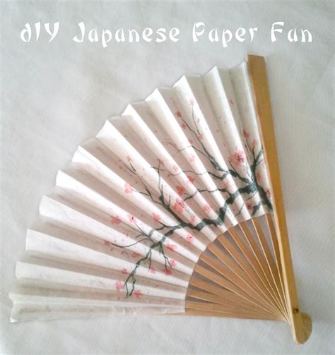 Diy Japanese Paper Fan With Cherry Blossom Design Paper Fans