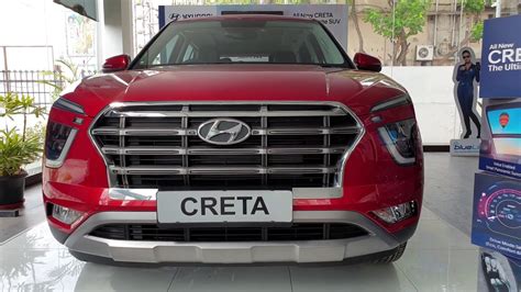 All New Hyundai Creta Special Red Color Automatic Exterior And Interior