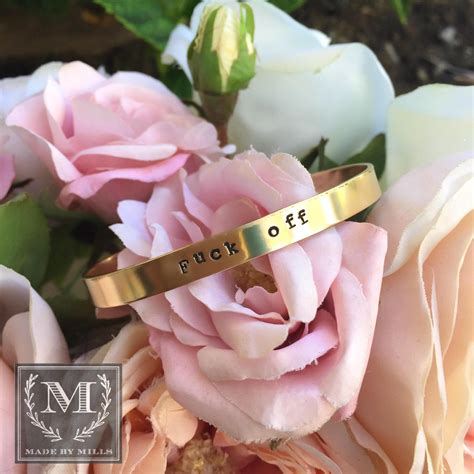 Fuck Off Cuff Bracelet Etsy