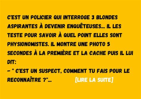 La blonde qui veut devenir enquêteuse