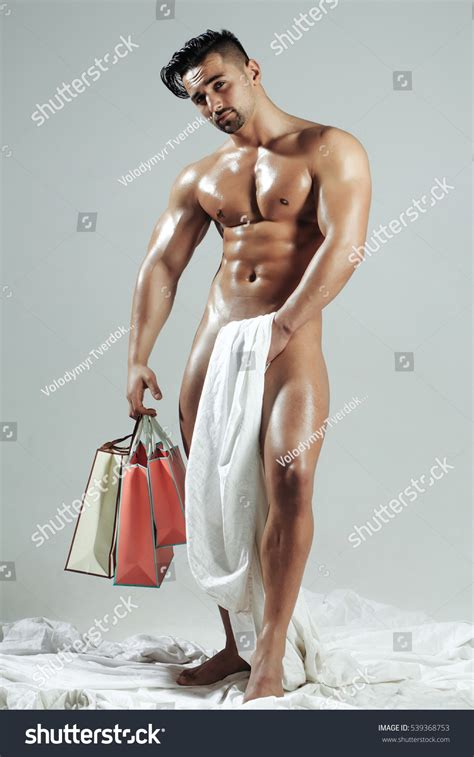 Handsome Muscular Man Naked Macho Guy Stock Photo 539368753 Shutterstock