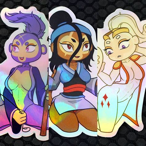 Ezili, Sauda, Adora | Bloons TD6 (BTD6) | 3" X 3" Die-cut Holographic
