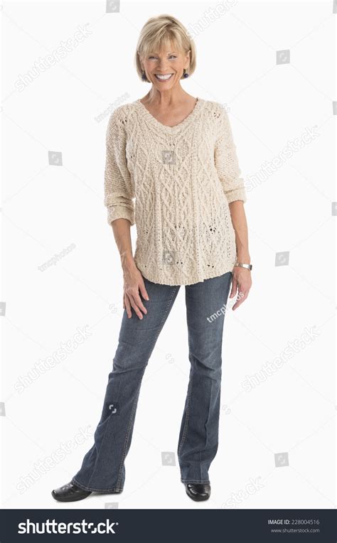 Full Length Portrait Confident Mature Woman 스톡 사진 228004516 Shutterstock
