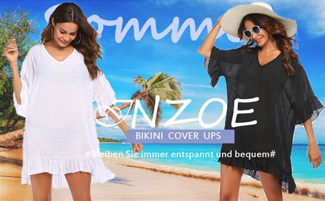 Damen Strandkleid Bikini Cover Up Strandponcho Tunika Strandurlaub Badeanzug Pareos Strand
