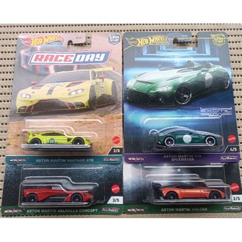 Hot Wheels Premium Aston Martin Speedster Vulcan Valhalla Vantage Selection MMRR Shopee Malaysia