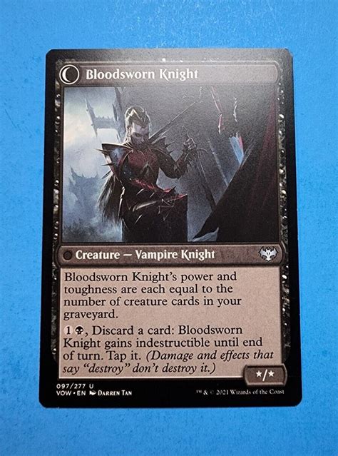 1x Bloodsworn Squire Knight Innistrad Crimson Vow Mtg Magic Card