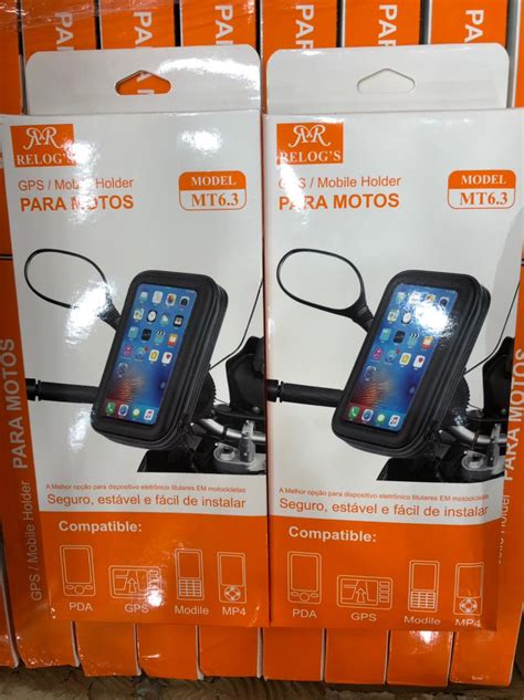 Suporte Relogs Case Capa Celular À Prova Dágua 6 3 Gps Moto Bike