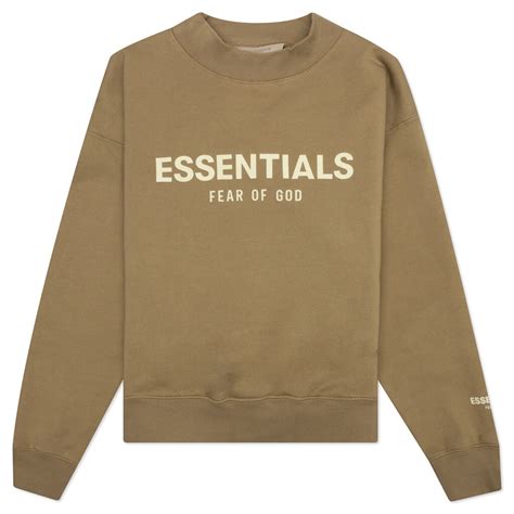 Essentials Kids Crewneck Oak Feature