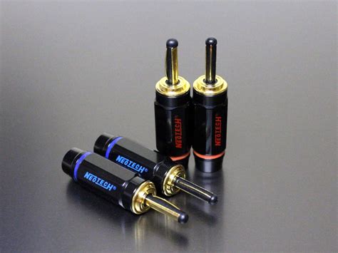 Neotech NC B80 Banana Gold Plated Connectors Cryo Set Of 4 Canadian