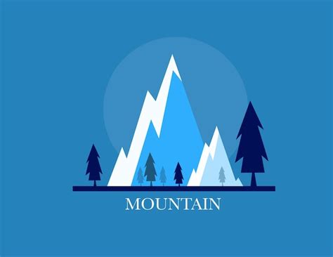 Premium Vector Mountains Illustration Vector Mascot Logo For Mountain