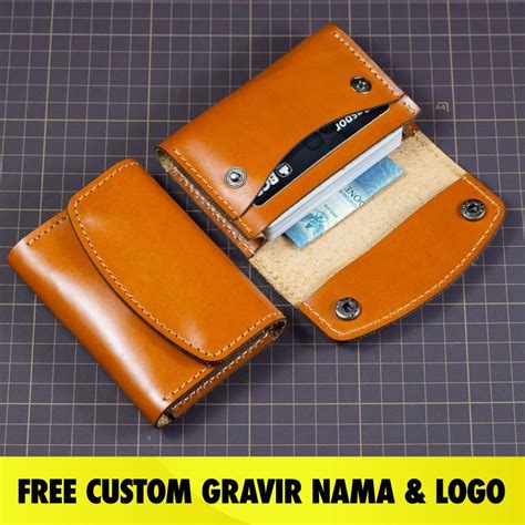 Jual Dompet Kartu Muat Banyak Free Custom Nama Card Holder Slot