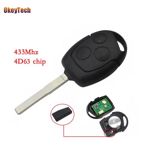 Okeytech Mando A Distancia De Botones Para Coche Llave Con Chip