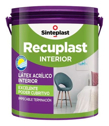 Pintura Latex Recuplast Interior L Antihongo Lavabilidad Cuotas