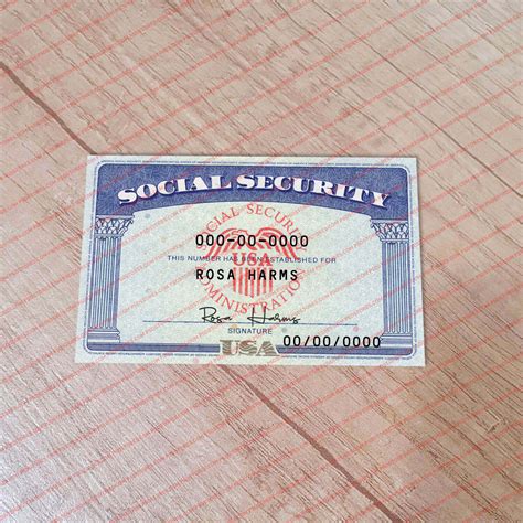 Social Security Card Template 22 Psd Stores