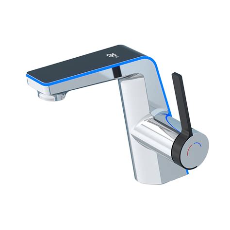 Bosisa Pcs Temperature Display Basin Faucet Led Light Sprayer Hot Cold Water Sink Mixer Wash