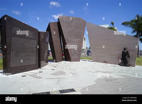 Memorial To The Uss San Diego One Of The Most Decorated Us Ships Of