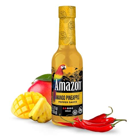 Amazon Amazon Mango Pineapple Hot Sauce 5 2 Oz 1 Pack Grocery Gourmet Food