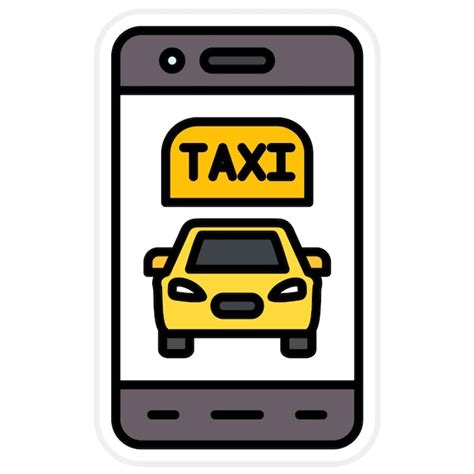 Premium Vector Mobile App Icon Vector Image Can Be Used For Taxi Service