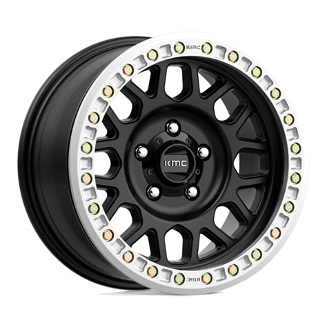 Kmc Km234 Grenade Desert Beadlock Satin Black Wheels