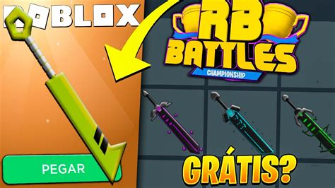 NOVOS ITENS GRÁTIS do RB BATTLES NO ROBLOX Como Pegar YouTube