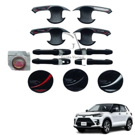 Jual Paket Outer Handle Tank Cover Toyota Raize Hitam Doff All Variant