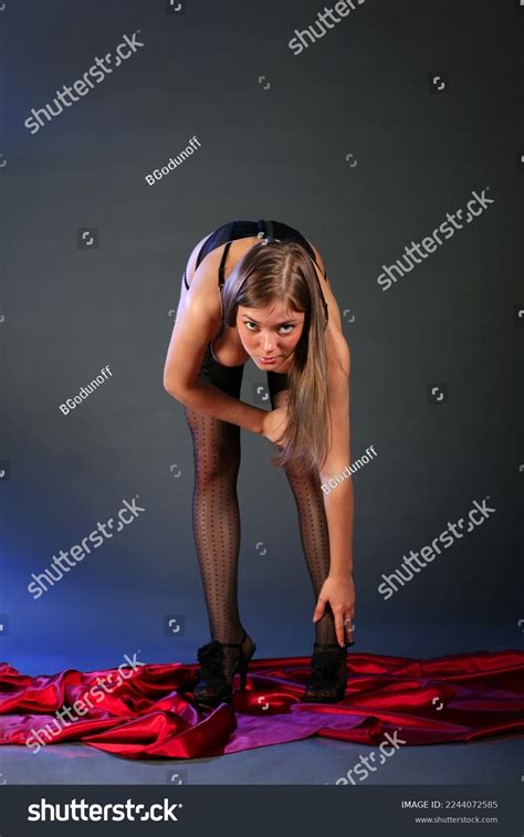 Beautiful Sexy Blonde Lingerie Posing Studio Stock Photo 2244072585 Shutterstock