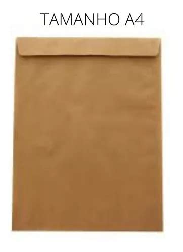 Envelope Saco A4 Pardo Skn 34 24 X 34 Cm Cx C 1000 Un