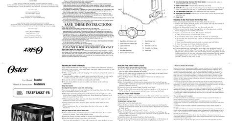 Oster Oven Roaster Manual