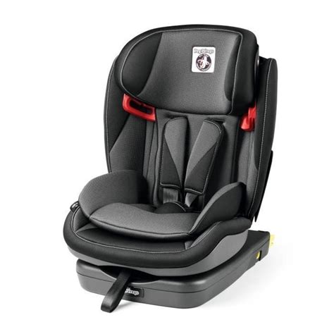 Peg perego siege auto isofix viaggio via groupe 1/2/3 - crystal black ...