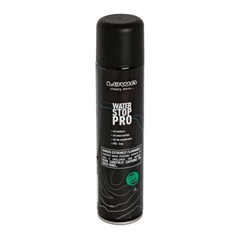 LOWA Water Stop Pro, Leather Footwear Protective Spray, Boot Care Product