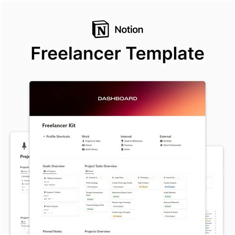 Notion Freelancer Kit All In One Notion Template For Business Project