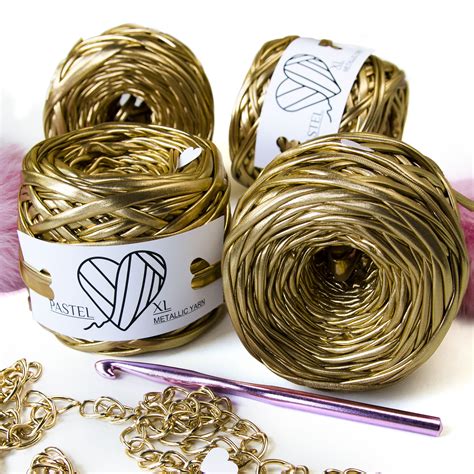 Пряжа Pastel XL Metallic Золото (35м) | trapillo.com.ua | Магазин пряжи