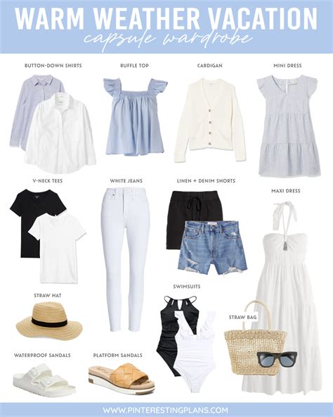 Vacation Travel Capsule Wardrobe 2022 Pinteresting Plans Capsule