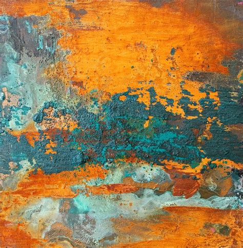 Rost Patina Acryl Acrylmalerei Abstrakt Abstrakt Kunst