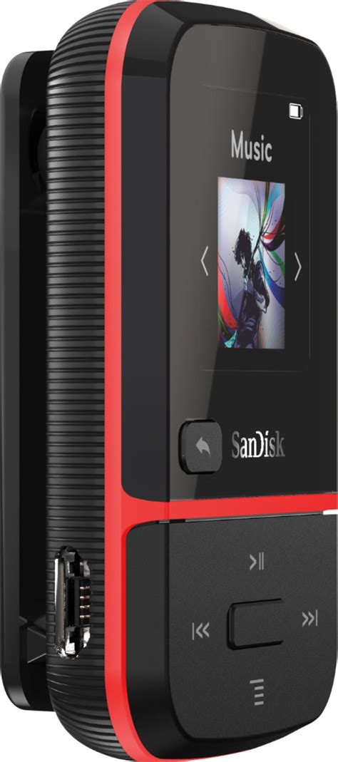 Customer Reviews Sandisk Clip Sport Go 32gb Mp3 Player Red Sdmx30