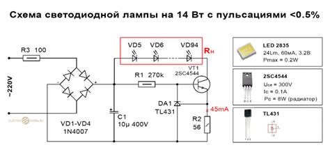 Схемы стабилизаторов тока для светодиодов на транзисторах и микросхемах ...
