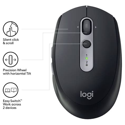 Logitech M590 Wireless Mouse Black buy and offers on Techinn