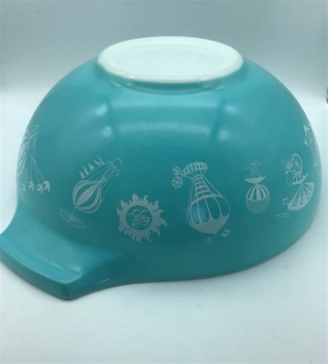 Vintage Pyrex Hot Air Balloon Chip And Dip Bowl S Etsy