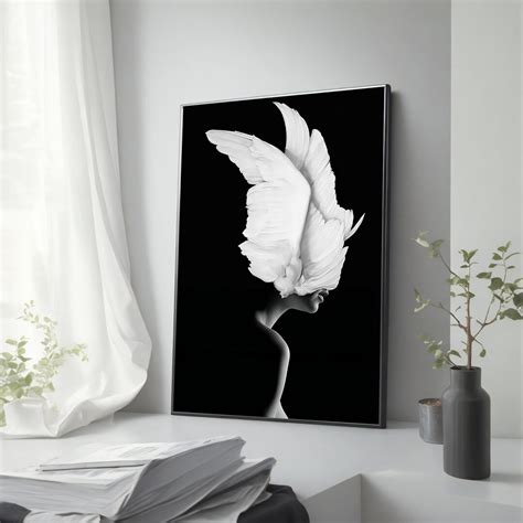 Naked Woman Art Print Female Figure Canvas Wall Decor Contemporary Art For Home Etsy