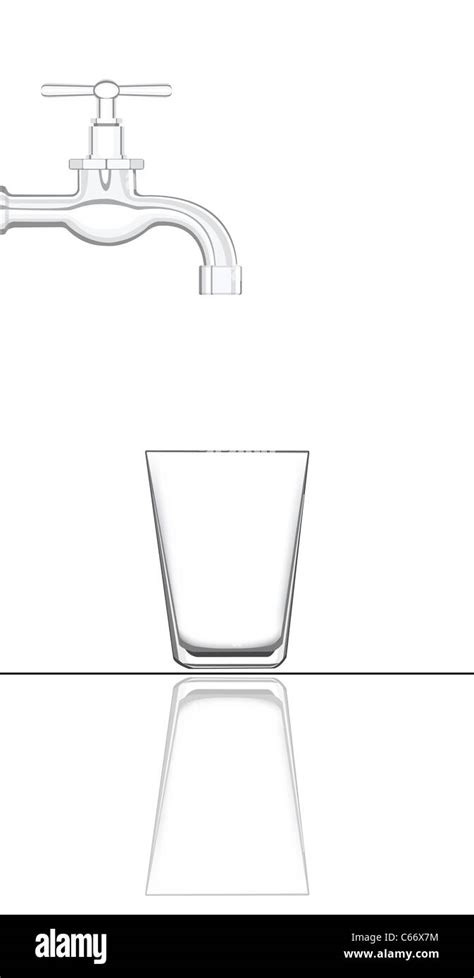 water tap   water   empty glass stock photo alamy
